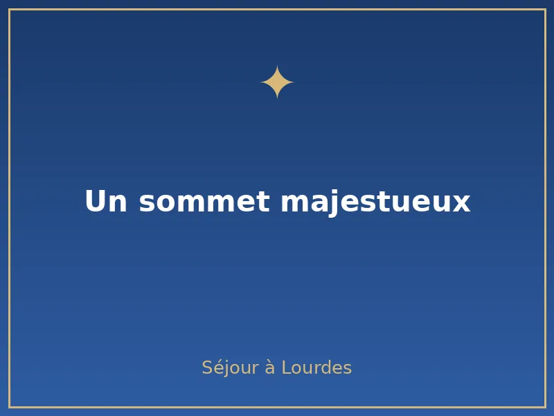 Un sommet majestueux