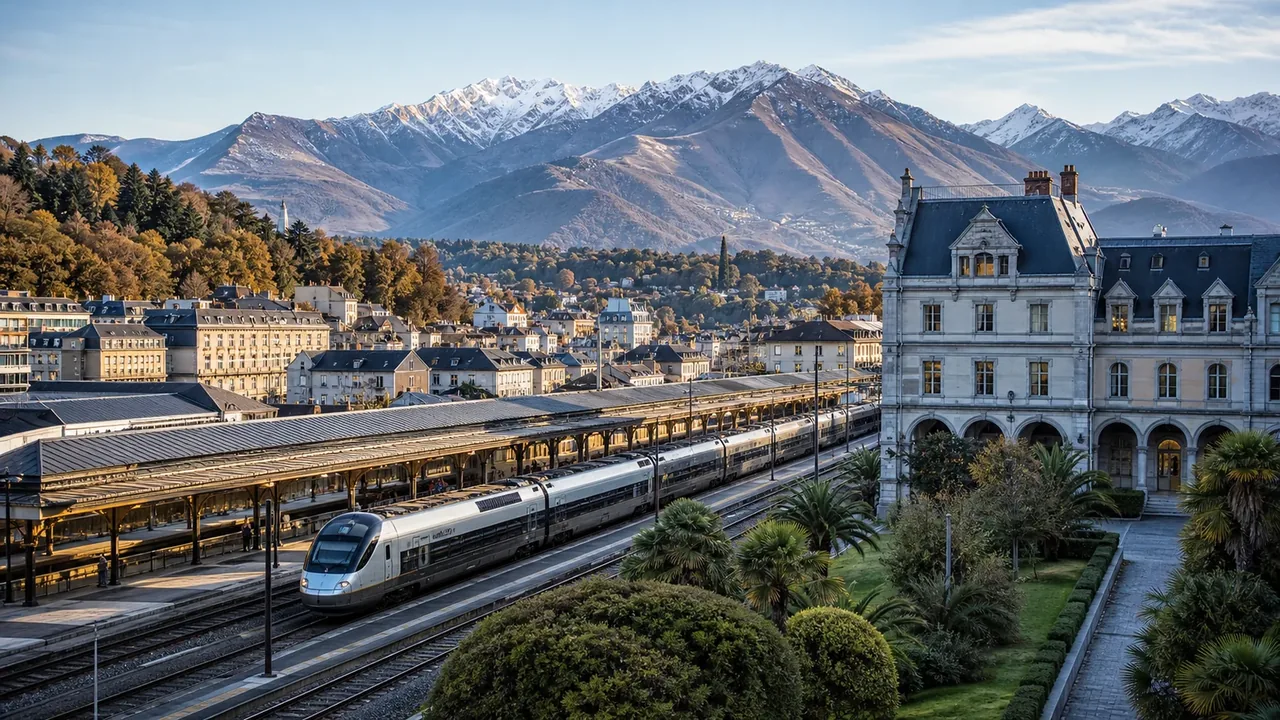 L'accès à Lourdes au cœur des Pyrénées